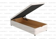 Teddy Boucle Ottoman Divan Foot Open Bed Base Side Opening Bed Base Only