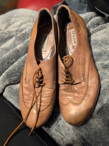 Womens brown dune brogues - brown,