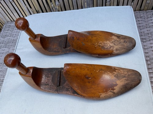Antique shoe lasts wooden - shoe,