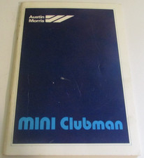 MINI CLUBMAN DRIVERS HANDBOOK  - 7th Edition 1979 - Austin Morris - PB