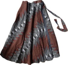 African Wraparound Maxi Skirt | Made in Kenya | Free Size | UK size 8 - 14