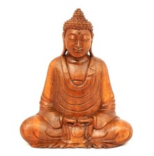 Hand Carved Wooden 31cm Dhyana
