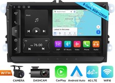 Android 13 8+128G Head Unit Car Stereo Sat Nav WiFi RDS Optical for VW Golf Plus