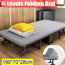 Heavy Duty Folding Bed Rollaway Guest Bed Fold up Sleeper Bed With Mattress 190