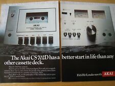 RANK AKAI CS7072D HI-FI EQUIPMENT POSTER ADVERT READY TO FRAME A3 SIZE FILE M