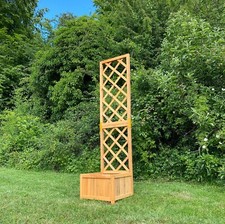 Wooden trellis planter garden - wooden,