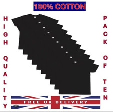 Plain Black and White Tshirts. 100% Cotton tshirts. All sizes. Pack of 5.