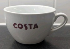LARGE Costa Coffee White Chunky Thick Walled Cup