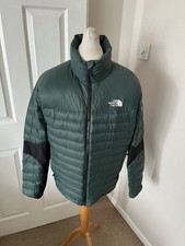 Men’s Green & Black The North Face Summit Series 800 Down Jacket Size Large 