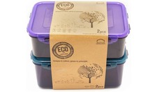 Lock & Lock Eco 1L & 4L Food Storage Containers – Recycled Plastic, Airtight