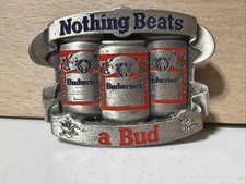 vintage budweiser belt buckle