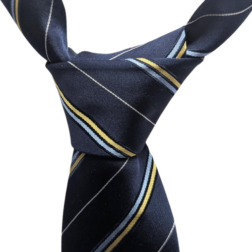 Lewin mens silk tie - tie, navy