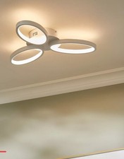 John Lewis Ovals LED Semi Flush Ceiling Light, black £175.00