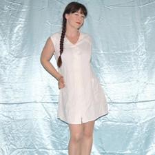 Satin Checkered Mini Dress M