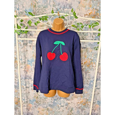 Boden Navy Cherry Jumper