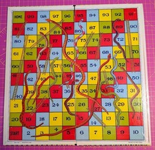 Snakes & Ladders vintage game
