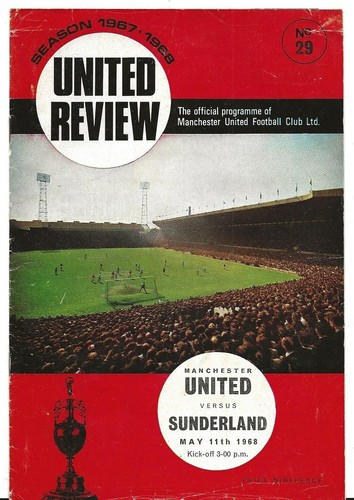 Football programme man utd - football, v