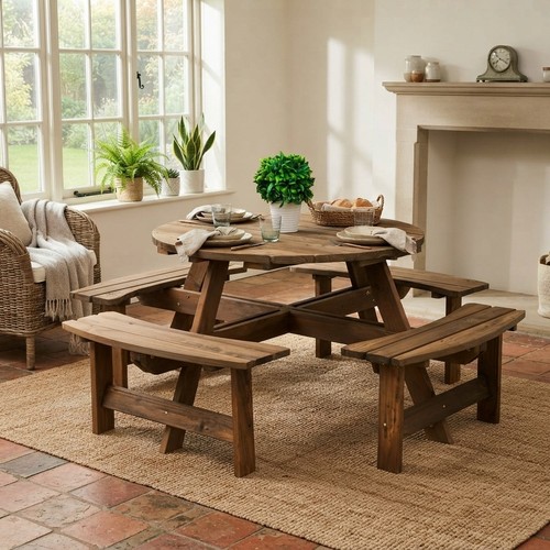 Stylish seater round - 8-seater, garden