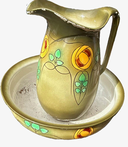 Ceramic jug wash - &, bowl