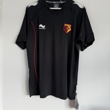 Watford FC Training Shirt Size Large Black Burrda Sport New Tags 