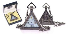 Masonic triangle pocket watch - masonic,