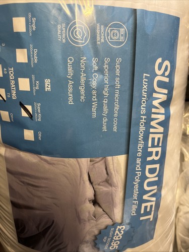Superking duvet tog sealed - superking,