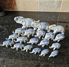 Set Of 19 Blue And White