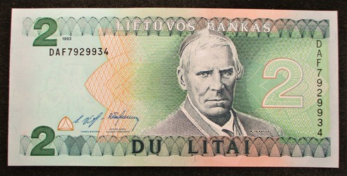 Lithuania litas banknote - litas,