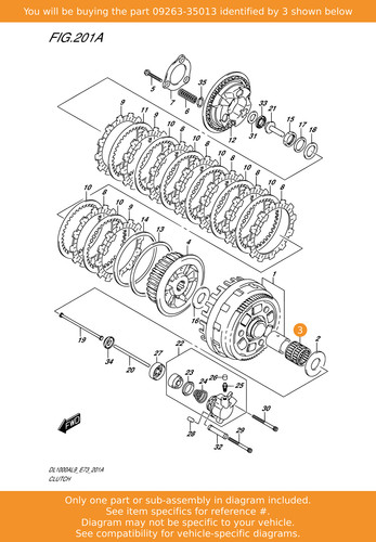 Suzuki bearing - bearing, (35x40x39.8)