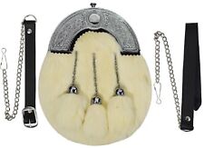 FULL DRESS KILT SPORRAN WHITE