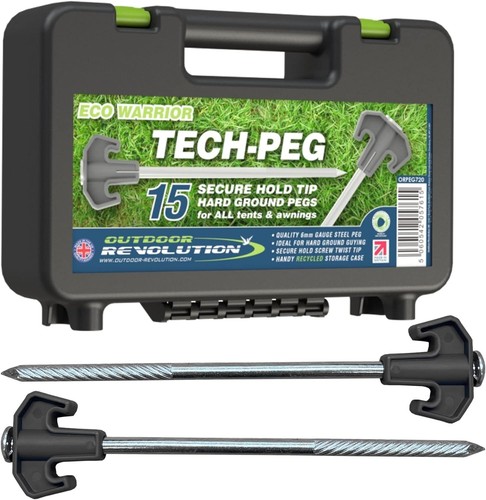 Heavy duty tent pegs steel - heavy,