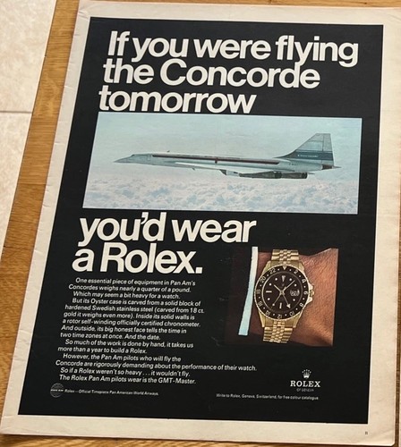 Rolex watch print advert - watch,