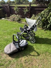 Jane Trider Matrix 2-Light Pram Carry Cot and Pushchair Bundle Set.