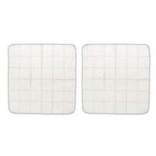 2pcs White Latch Hook Rug