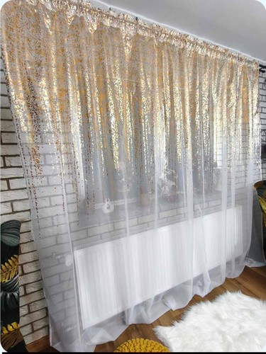 Elegant sheer curtain with - curtain,