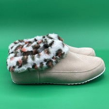 Sanuk Leopard Print Faux Fur