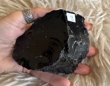 Black Obsidian 370g  Rough Raw