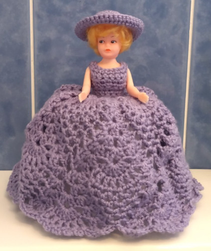 Handmade crochet vintage dress - vintage,
