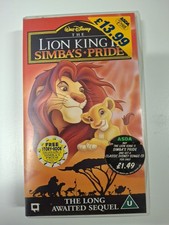 The Lion King Disney Vhs