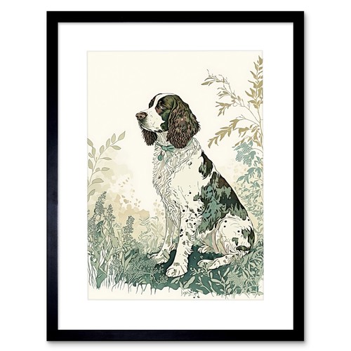 English springer spaniel dog - english,