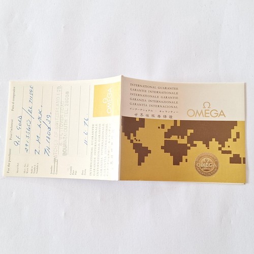 Omega international guarantee - omega,