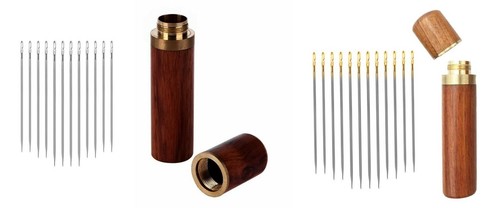 Self threading sewing needles - threading,
