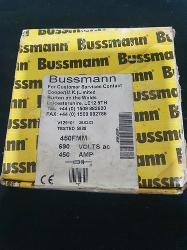 Bussman 450fmm 690volts - bussman,