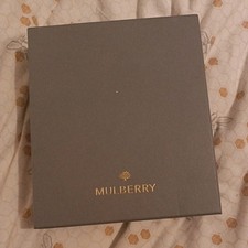 Mulberry empty grey gift box