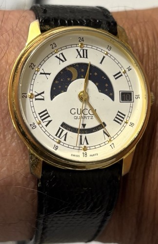 Gucci wrist watch moon phase - moon,