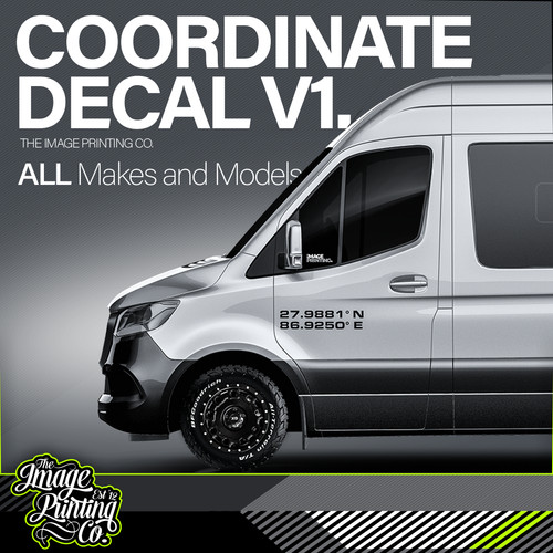 Coordinate sticker vinyl decal - vinyl,
