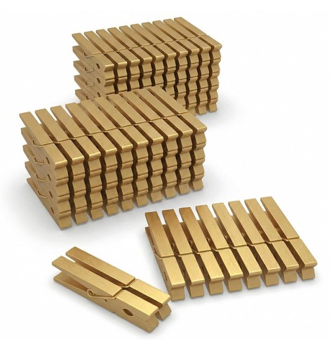 100 pcs colored wooden - pcs,