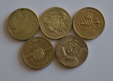 England Large Old Style £2 Two Pound Coin Set Football Dove Bill Rights Bank