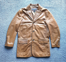 Vintage Banana Republic Leather Jacket Mens M Brown Soft Leather Indiana Jones