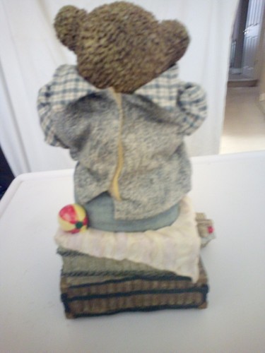 Musical resin teddy - bear,